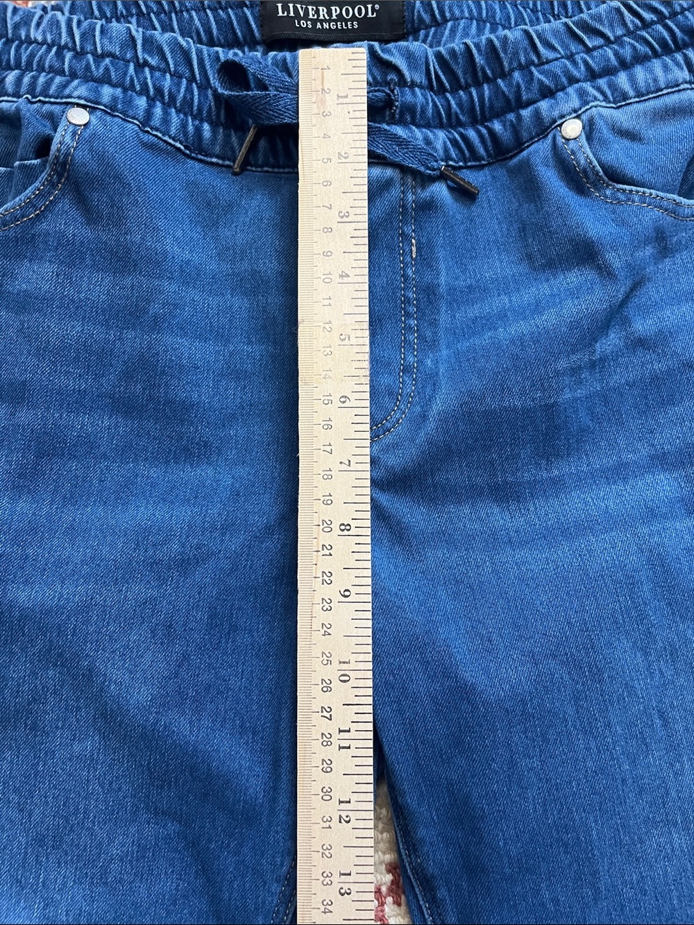 Liverpool Jean Company Drawstring Jogger Pants Size Large - Picture 3 of 9